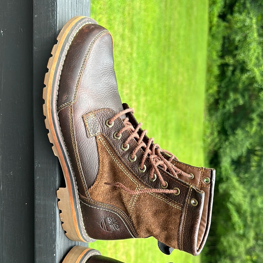 Timberland Men's Brown and Tan Leather Boots - Picture 5 of 14